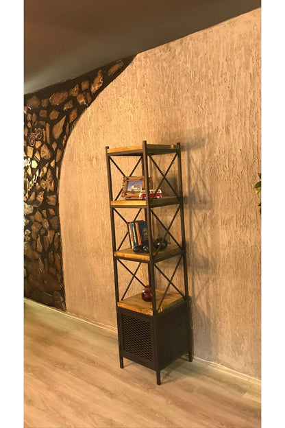 Eiffel 3 Raflı Ve Dolaplı Kitaplık